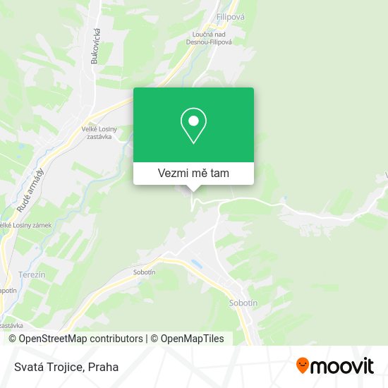 Svatá Trojice mapa