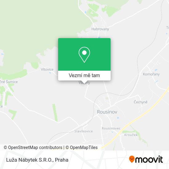 Luža Nábytek S.R.O. mapa