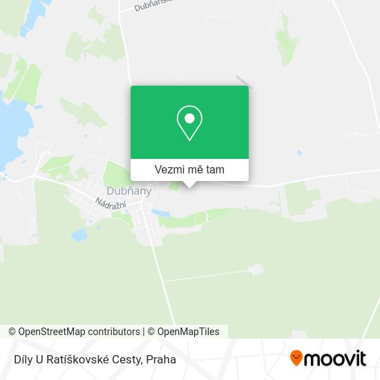 Díly U Ratíškovské Cesty mapa