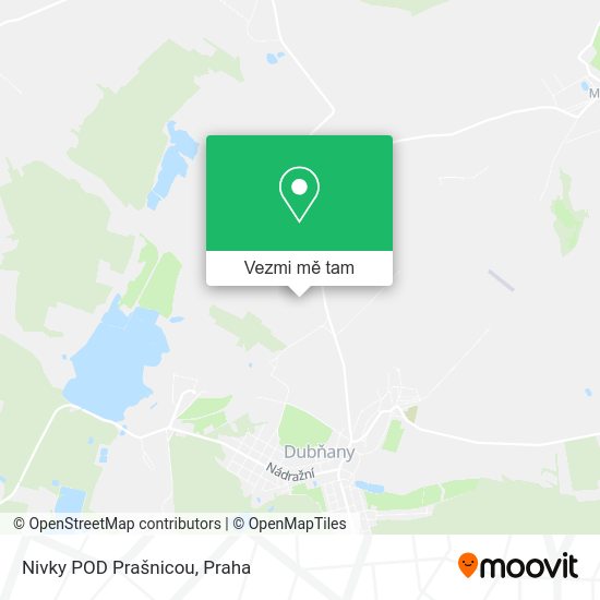 Nivky POD Prašnicou mapa