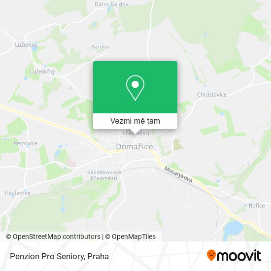 Penzion Pro Seniory mapa