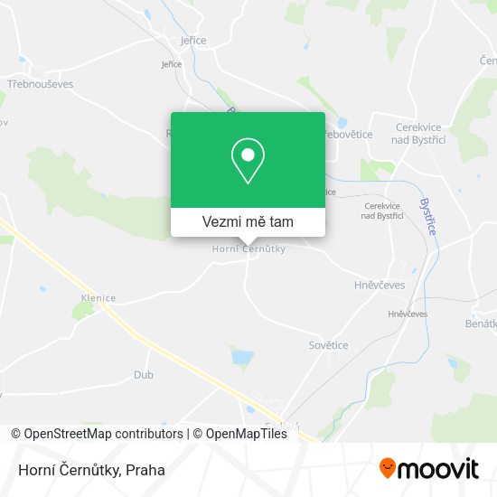 Horní Černůtky mapa