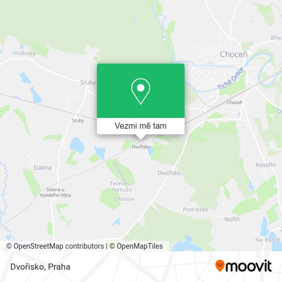 Dvořisko mapa