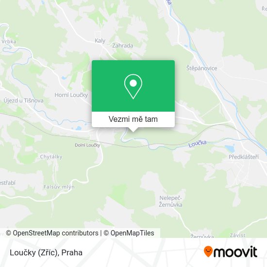 Loučky (Zříc) mapa