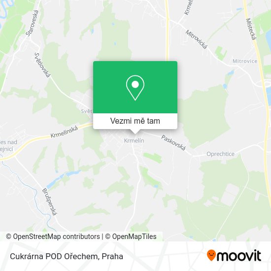 Cukrárna POD Ořechem mapa