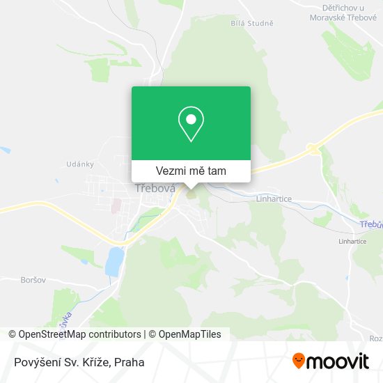 Povýšení Sv. Kříže mapa