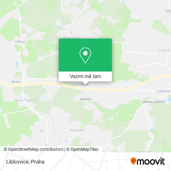 Libkovice mapa