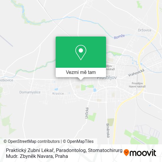 Praktický Zubní Lékař, Paradontolog, Stomatochirurg Mudr. Zbyněk Navara mapa