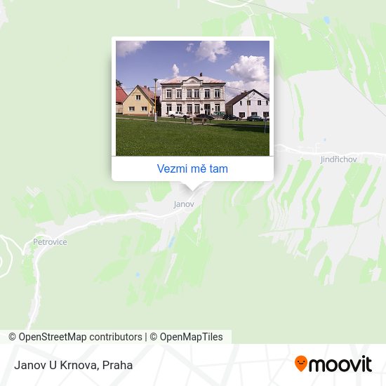 Janov U Krnova mapa