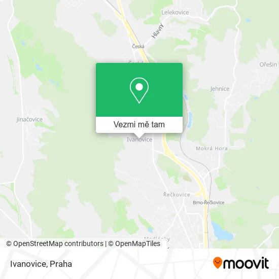 Ivanovice mapa