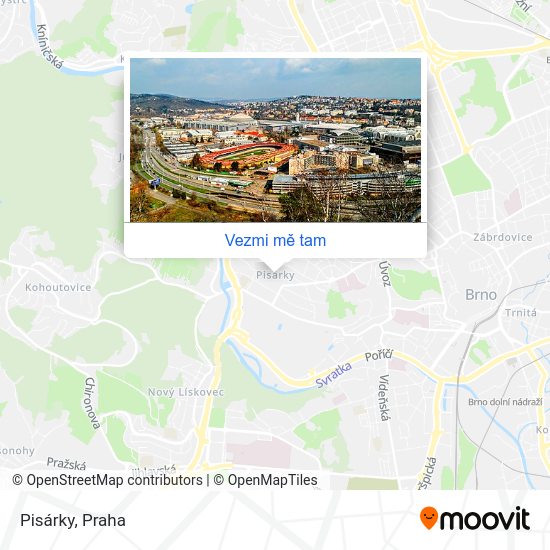 Pisárky mapa