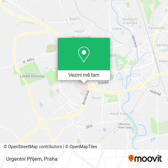 Urgentní Příjem mapa