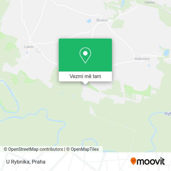 U Rybníka mapa