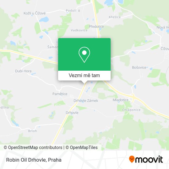 Robin Oil Drhovle mapa