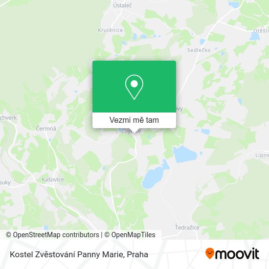 Kostel Zvěstování Panny Marie mapa