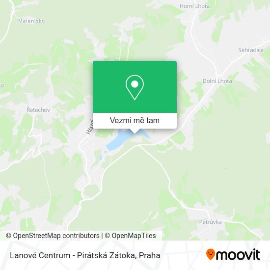 Lanové Centrum - Pirátská Zátoka mapa