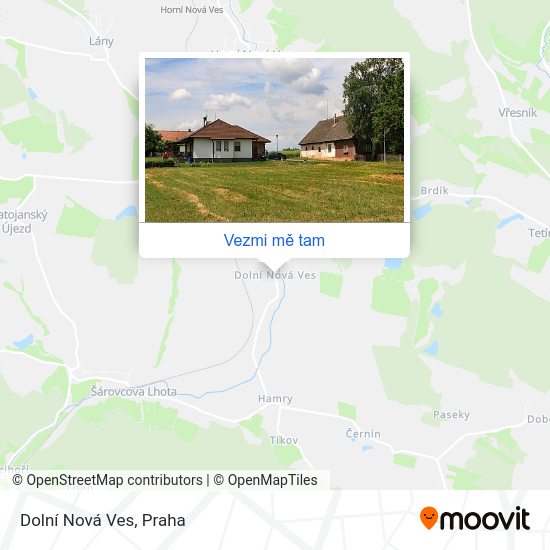 Dolní Nová Ves mapa