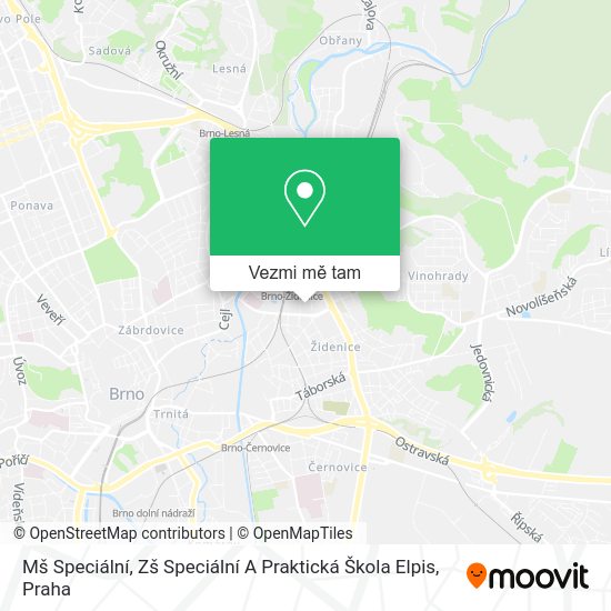 Mš Speciální, Zš Speciální A Praktická Škola Elpis mapa