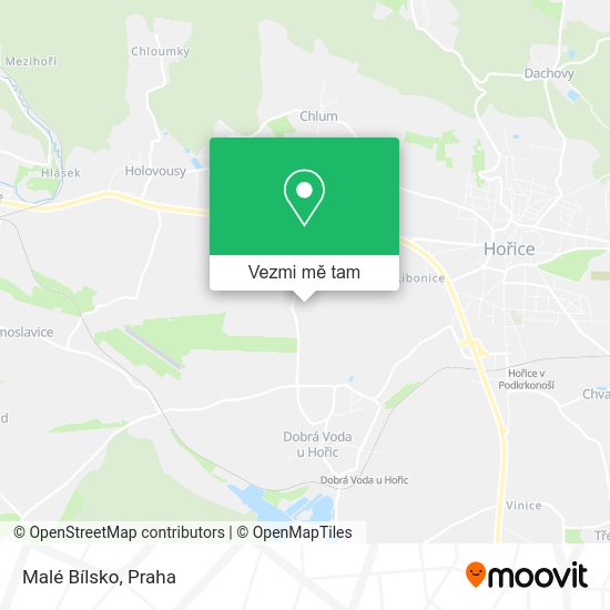 Malé Bílsko mapa