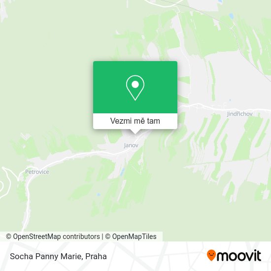 Socha Panny Marie mapa