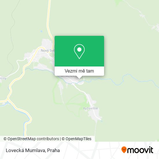 Lovecká Mumlava mapa