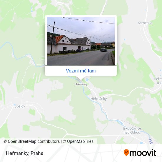 Heřmánky mapa