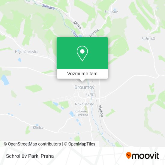 Schrollův Park mapa