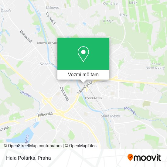 Hala Polárka mapa