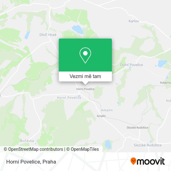 Horní Povelice mapa