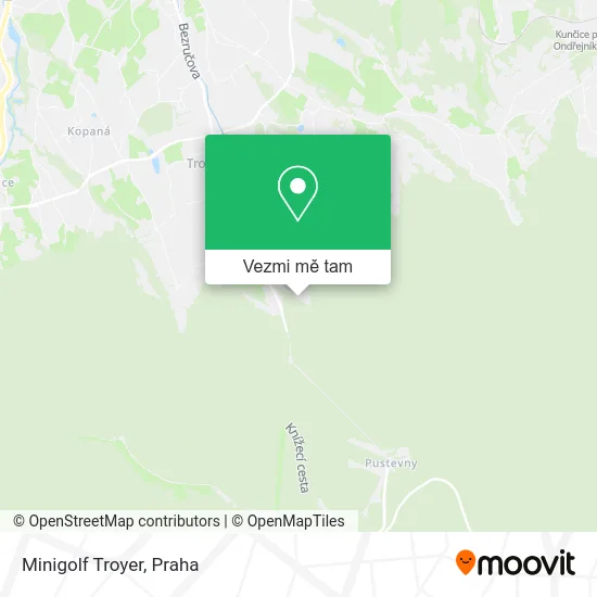 Minigolf Troyer mapa