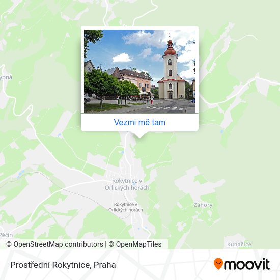 Prostřední Rokytnice mapa