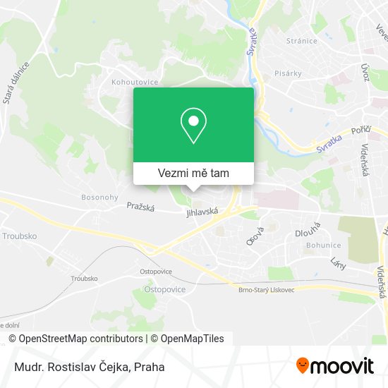 Mudr. Rostislav Čejka mapa