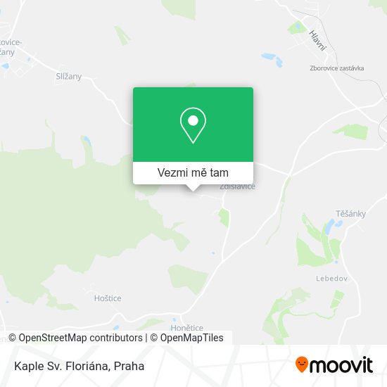 Kaple Sv. Floriána mapa