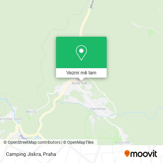 Camping Jiskra mapa