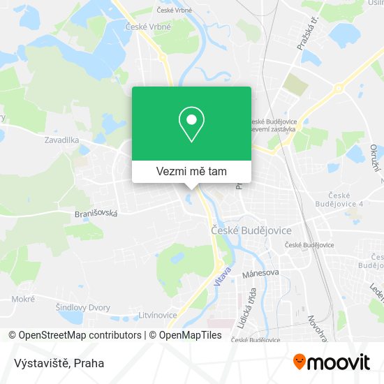 Výstaviště mapa