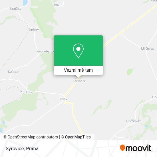 Sýrovice mapa