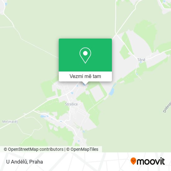 U Andělů mapa