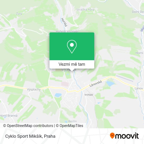 Cyklo Sport Mikšík mapa