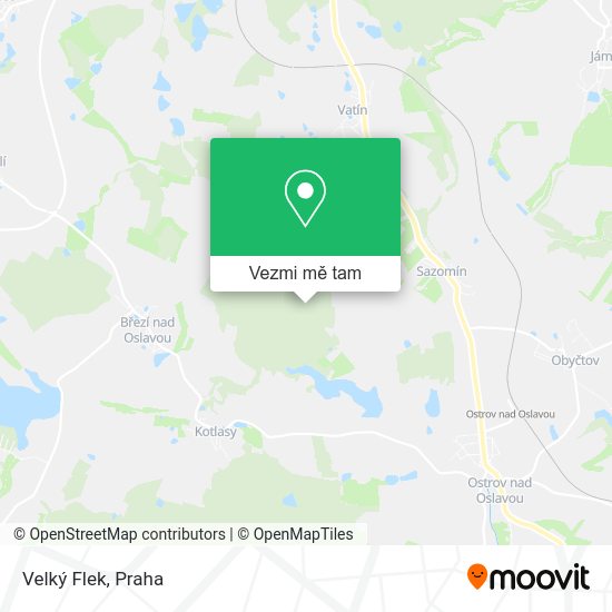 Velký Flek mapa