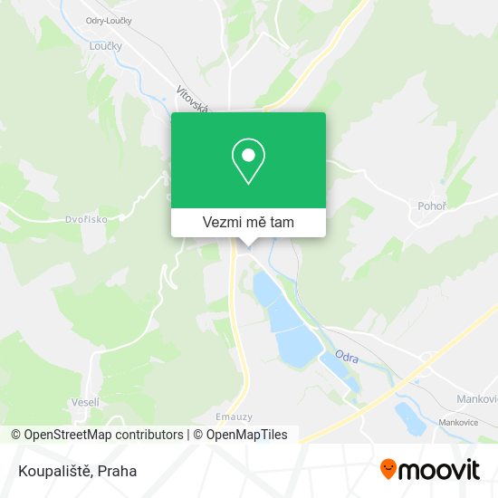 Koupaliště mapa