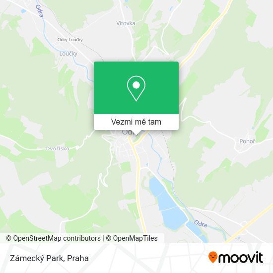 Zámecký Park mapa