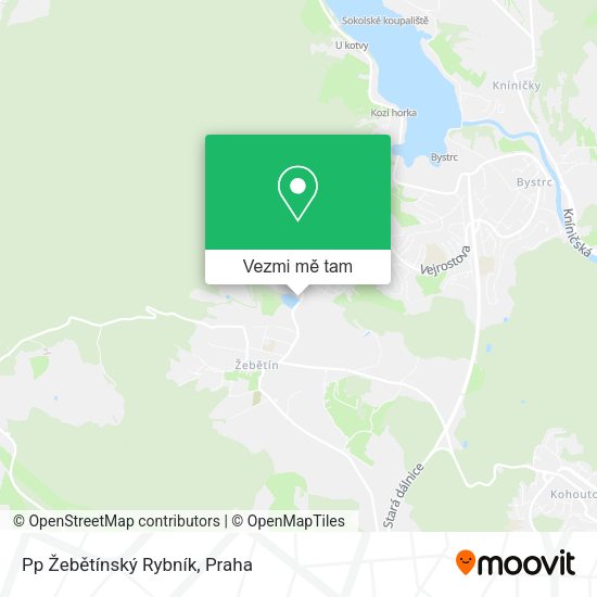 Pp Žebětínský Rybník mapa
