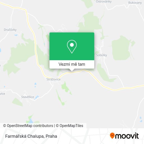 Farmářská Chalupa mapa