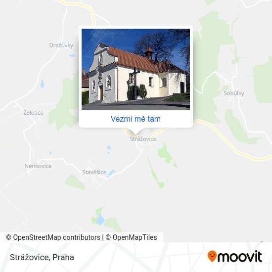 Strážovice mapa