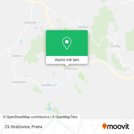Zš Strážovice mapa