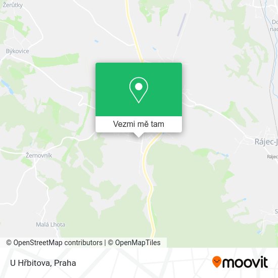 U Hřbitova mapa