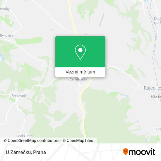 U Zámečku mapa