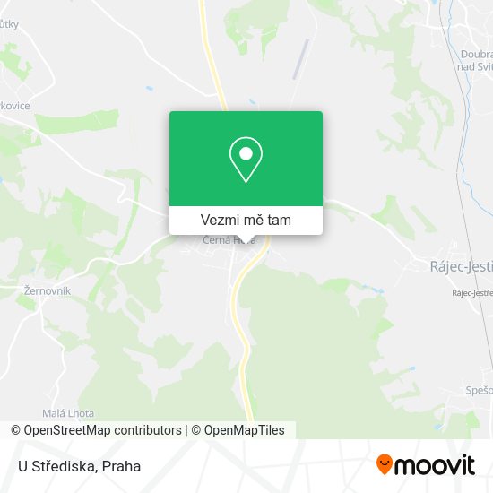 U Střediska mapa