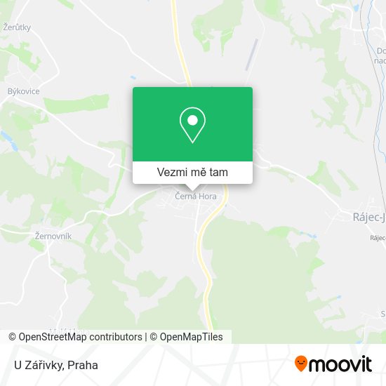 U Zářivky mapa