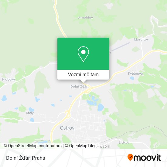 Dolní Žďár mapa